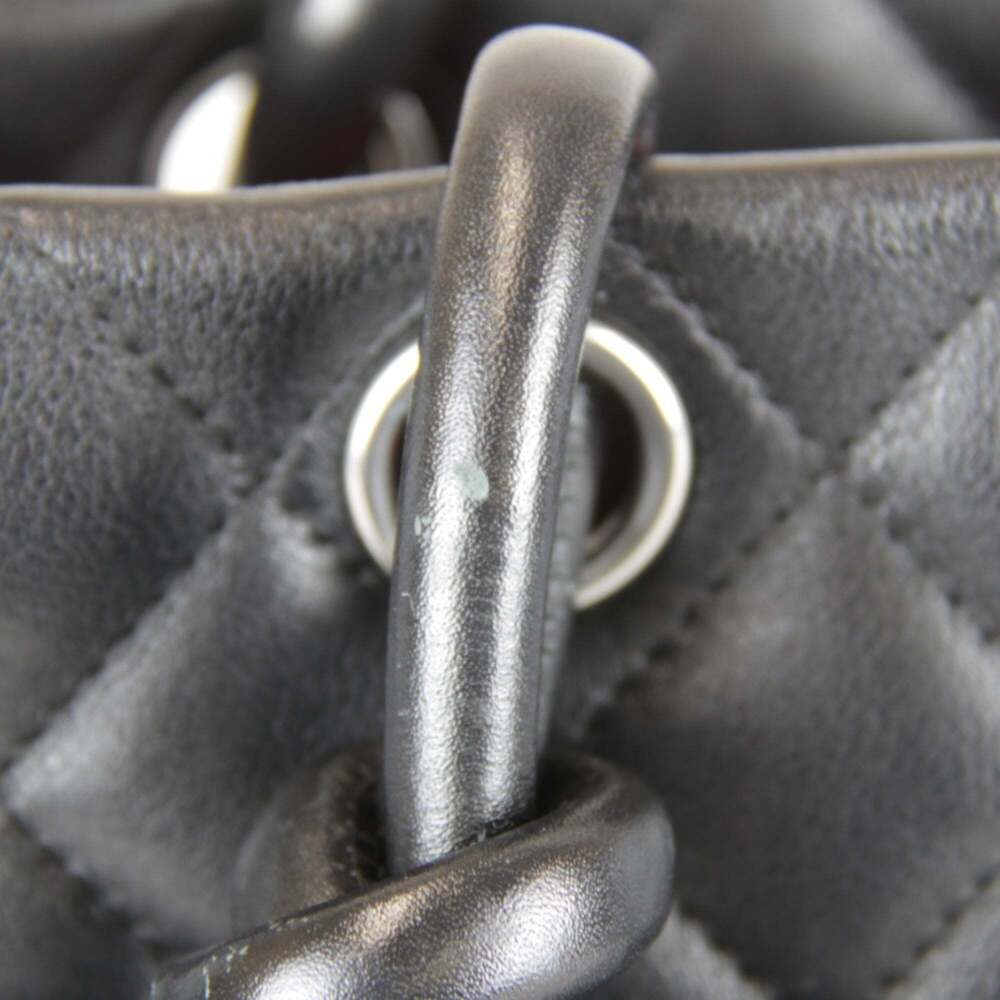 CHANEL Black Lambskin Leather Tote Bag - Picture 12 of 14